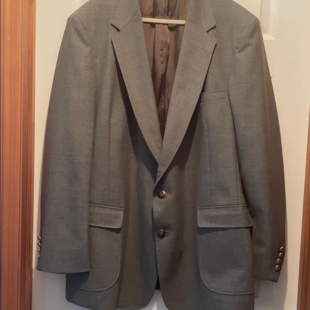 Marc Adams Classic Gray Men's ,Gray suit jacket, NEVER WORN, men’s lrg, 50